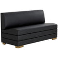 Sofa tapicerowana o harmonijnych proporcjach z wywazonymi proporcjami w odcieniu czerni ah8115330