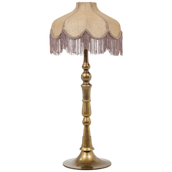 Lampa sto owa o harmonijnych proporcjach z agodnym konturem w odcieniu bezu cd1502365