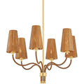 Lampa wiszaca o prostej sylwetce z subtelnym wyrazem w odcieniu bezu ke5964492