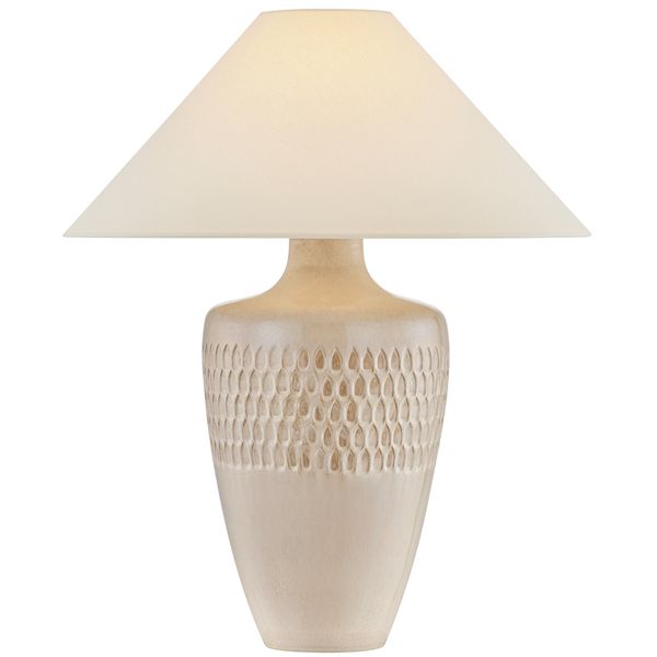 Lampa sto owa o harmonijnych proporcjach z subtelnym wyrazem w odcieniu bezu do salonu yv1351287