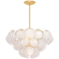 Lampa wiszaca o spokojnej linii z harmonijnym wykonczeniem w odcieniu bieli ft2692790