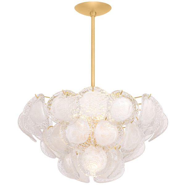 Lampa wiszaca o spokojnej linii z harmonijnym wykonczeniem w odcieniu bieli ft2692790