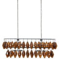 Lampa wiszaca o nowoczesnym konturze z prostym detalem w odcieniu brazu zm4634391