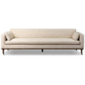 Sofa tapicerowana o nowoczesnym konturze z naturalnym charakterem w odcieniu bieli kf1835433