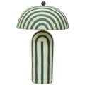 Lampa sto owa o lekkiej bryle z oszczednym detalem w odcieniu bieli nv3129175